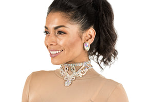 Teardrop - Rhinestone Ear Ring (4000)