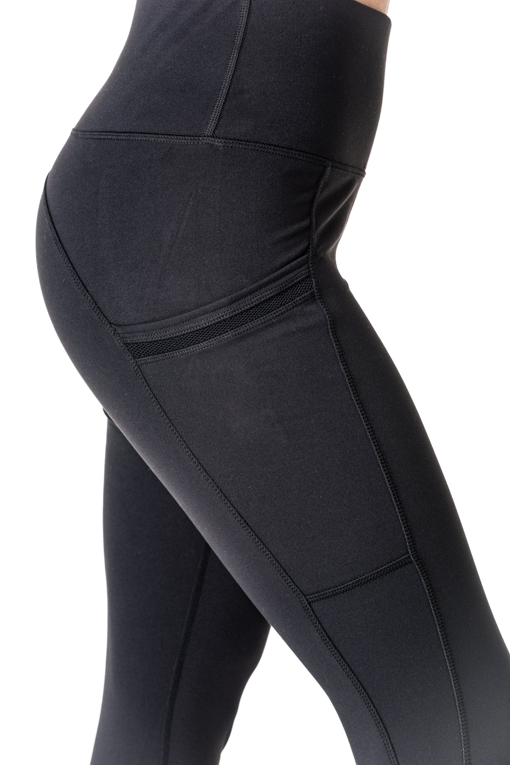 High Waist Leggings with Side Pocket - Women's (550AW)